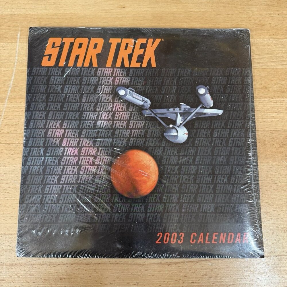 VTG STAR TREK 2003 CALENDAR 12x12 Wall Calendar. Sealed